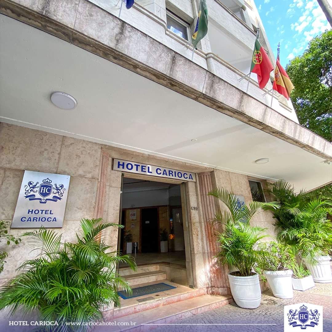 Fachada do Hotel Carioca no Centro do Rio de Janeiro